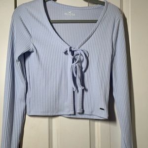 SOLD!!! Brand New Hollister Baby Blue Long Sleeve Top (Small)